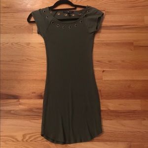 Olive Green Body-con Dress